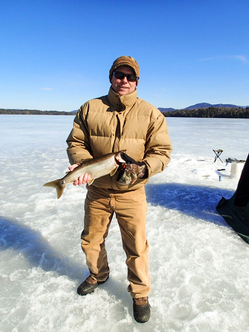 Ice Fishing on Lake Colby - Lake Trout