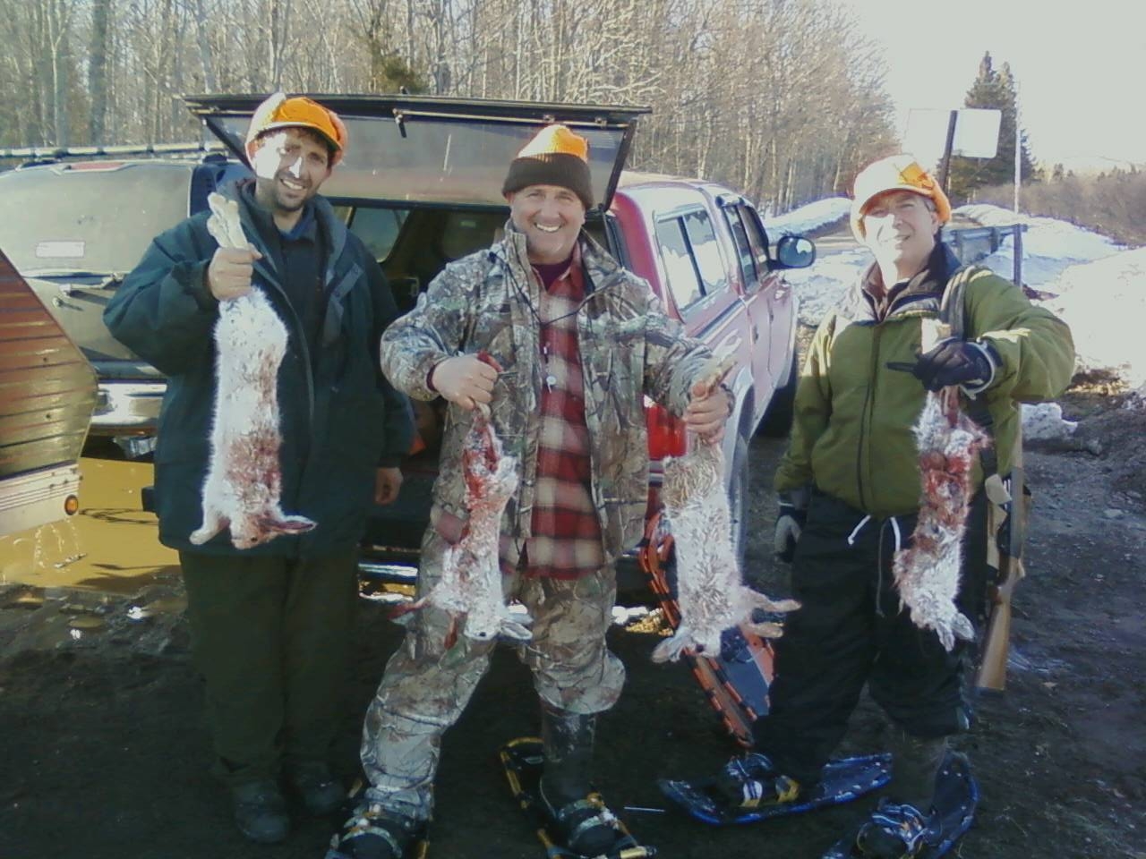 Guided snowshoe hare hunts in the Adirondacks. www.flyfishADK.com