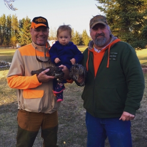 Scott Finnley and Todd grouse camp 2015
